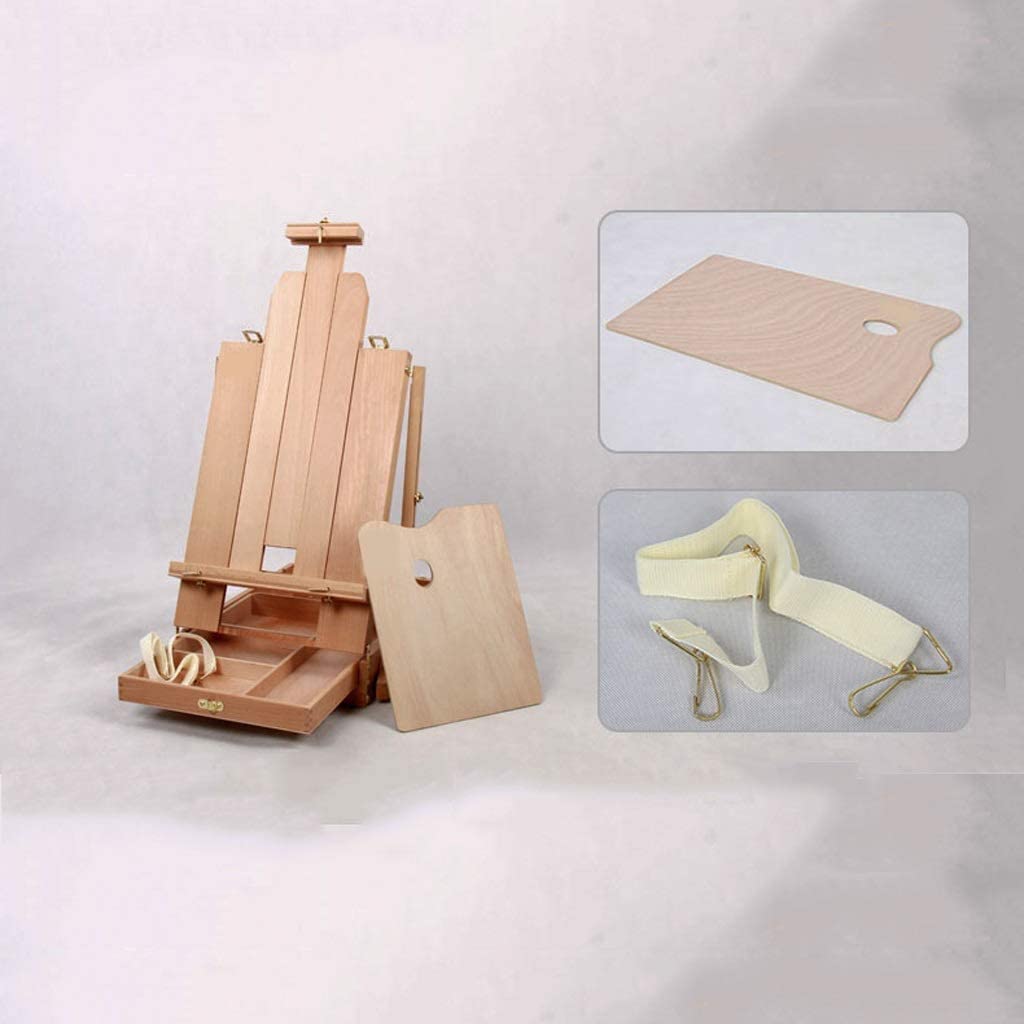 HADECOLL Painting Stand Easel,With Drawer Collapsible Studio Desktop Easel Artist Outdoor Painting Canvas Display Stand