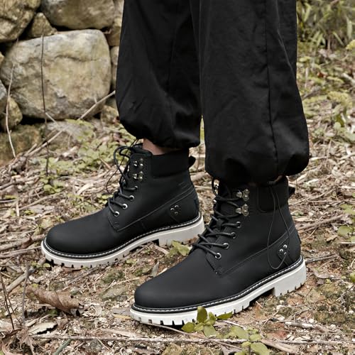 Image of Mens Snow Boots Fur Lined Hiking Boots Waterproof Anti-Slip Outdoor Climbing Shoes