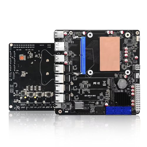 Amazon | AIOPCWA NAS マザーボード 6ベイ インテル 第12世代 Alder