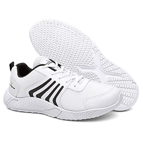 Tênis Masculino Running Caminhada Modelo Esportivo - Dourado/Branco - 40