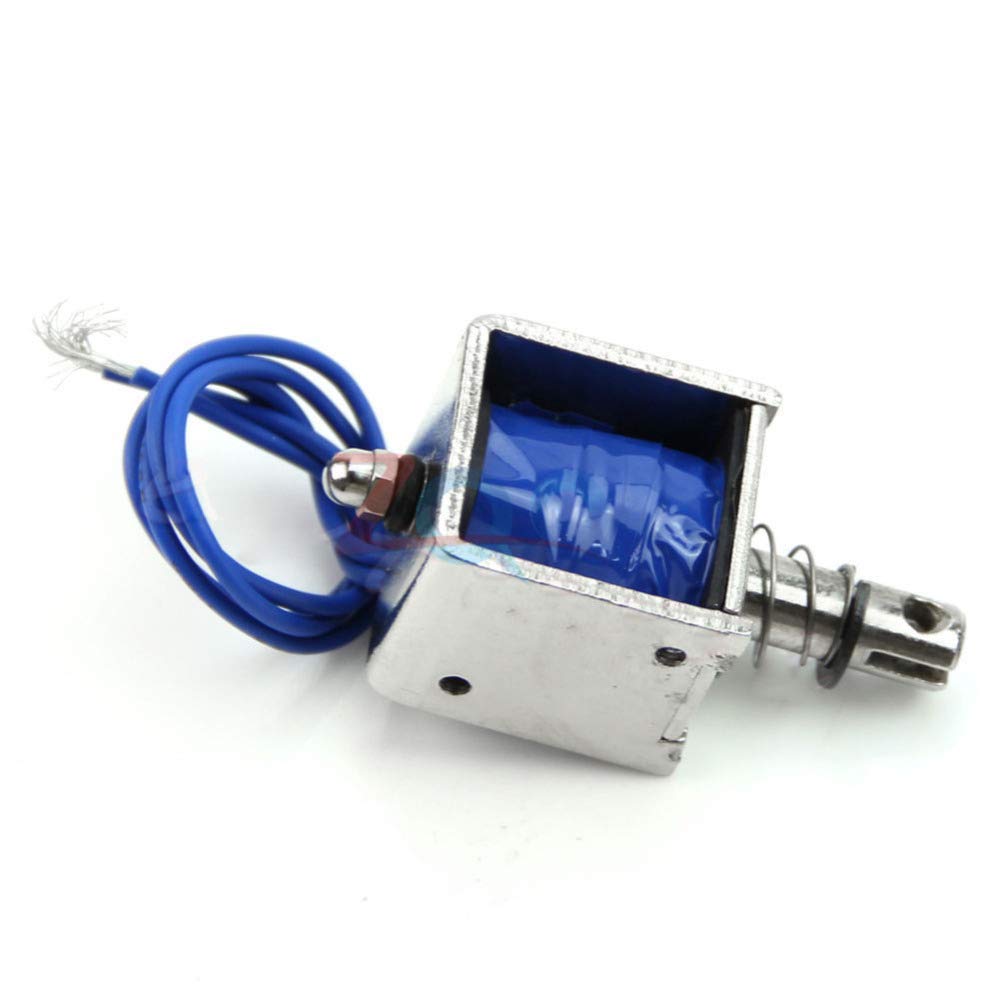 JF-0826B 12V/2A Open Frame Solenoid Reset 10mm Push Pull Type