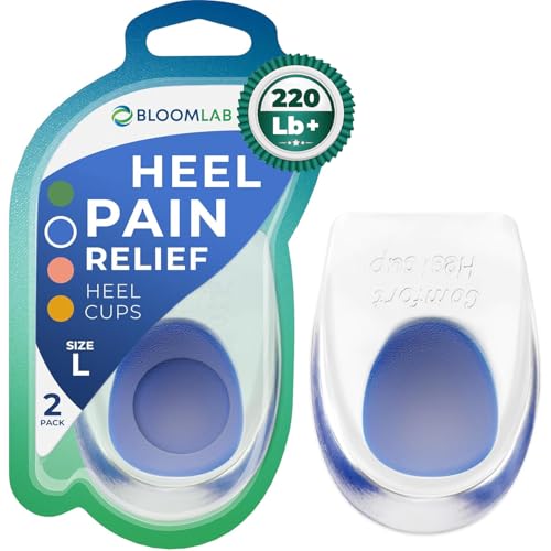 Image of Gel Heel Pads, 2 Pack, for Achilles Tendonitis, Shoe Wedge Inserts for Plantar Fasciitis, Bone Spur, Foot Pain Relief Support, Comfort Cushion Insoles for Women /Men