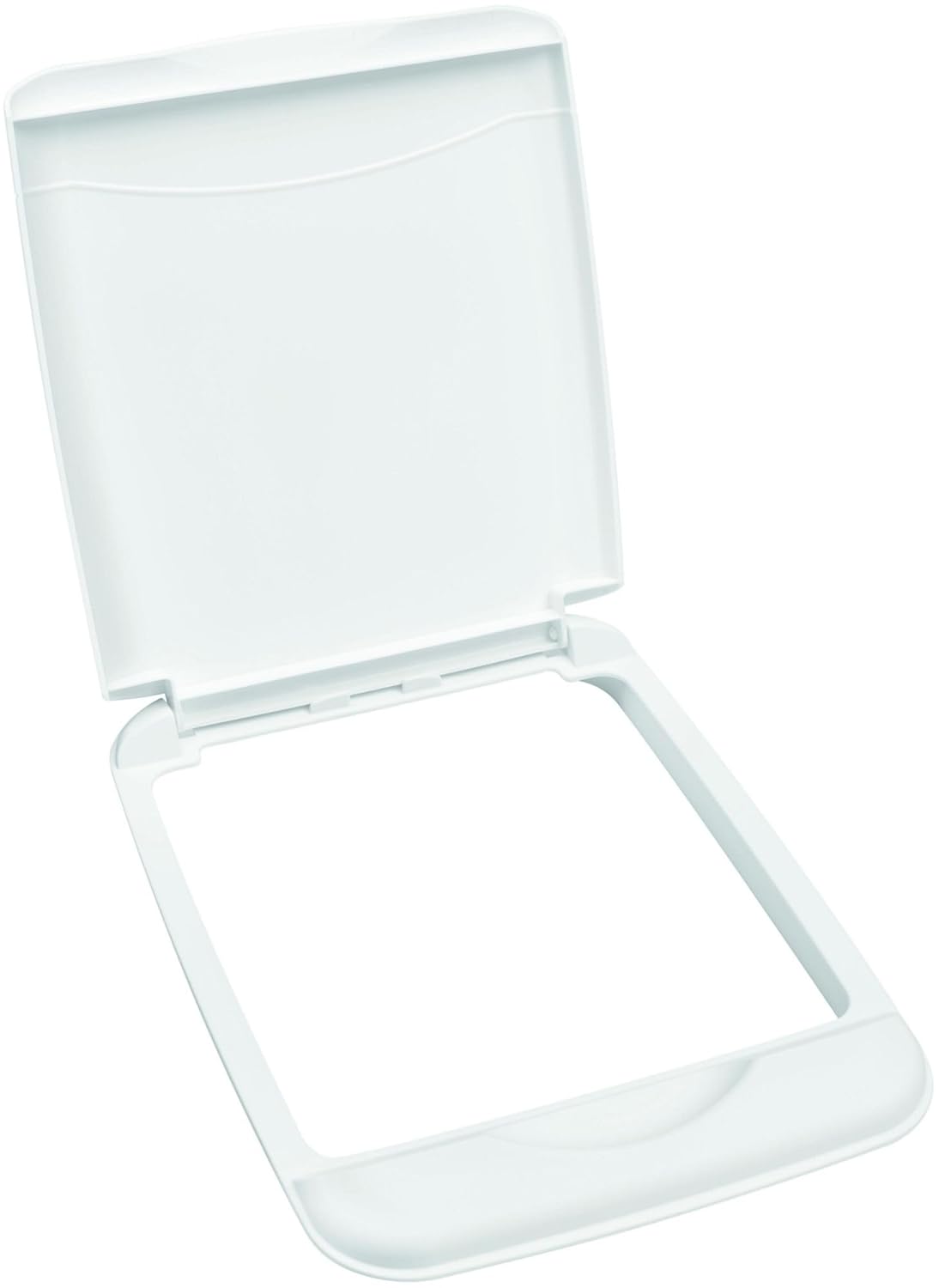 Rev-A-Shelf RV-35-LID-1 35 Quart Polymer Trash Waste Recycling Container Replacement Lid for Kitchen or Laundry Room Sliding Cabinet Base, White