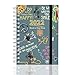 Agenda 2019 avec couverture à spirales - Format A5 Une page par jour - Planning annuel pour l'entreprise - Bureau - Maison - Voyage - Organisation - Rendez-vous - Cadeau etc. a5 Vintage Art