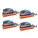 Produktbild YAOBLUESEA 4X Spanngurt Ratschengurt Zurrgurt 1T 3m x 25mm LKW 1000kg blau und orange mit Ratsche