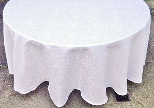 Tovaglia Rotonda Moderna Bianco Panna D180