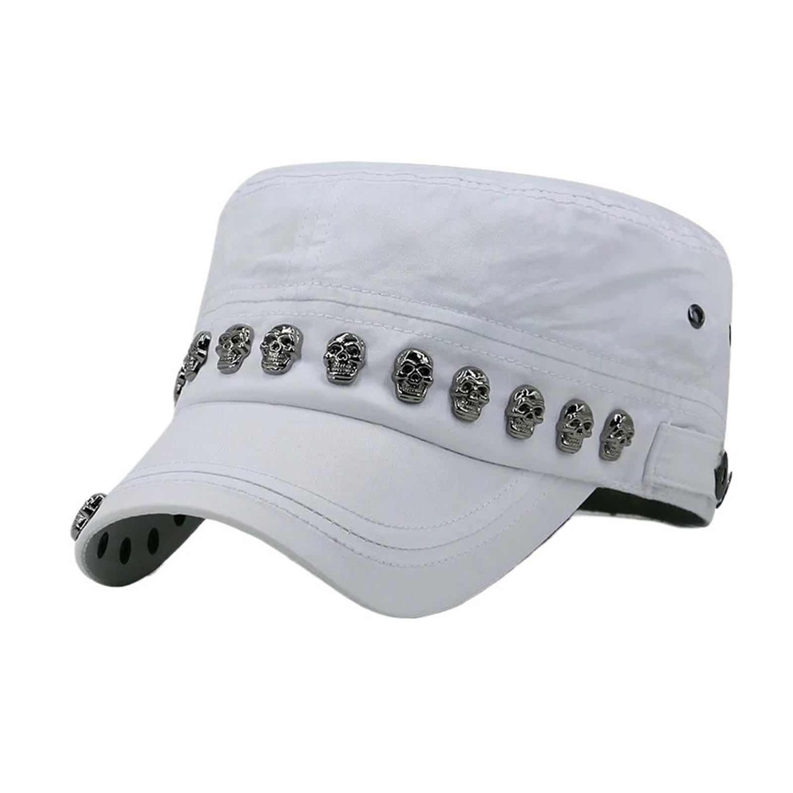 Cappello da baseball da uomo e donna con rivetto a forma di teschio con rivetto a testa grande cappello per il tempo libero all'aperto cappelli hip hop High Street Dancing K-pop