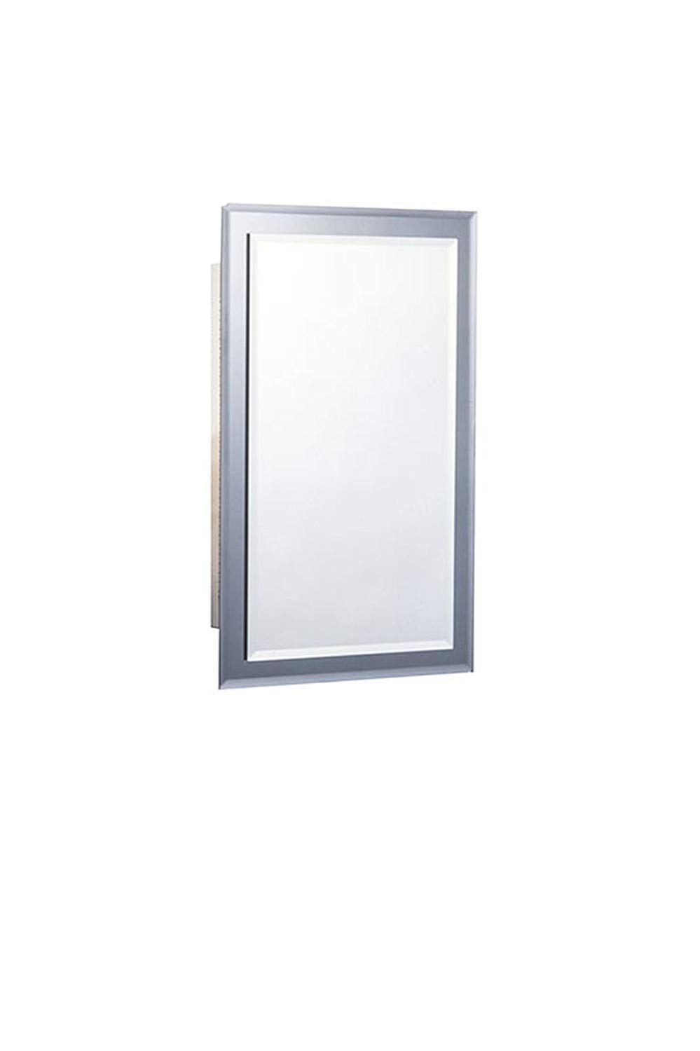 Jensen 1450BC Mirror on Mirror Frameless Single-Door Recessed Medicine Cabinet