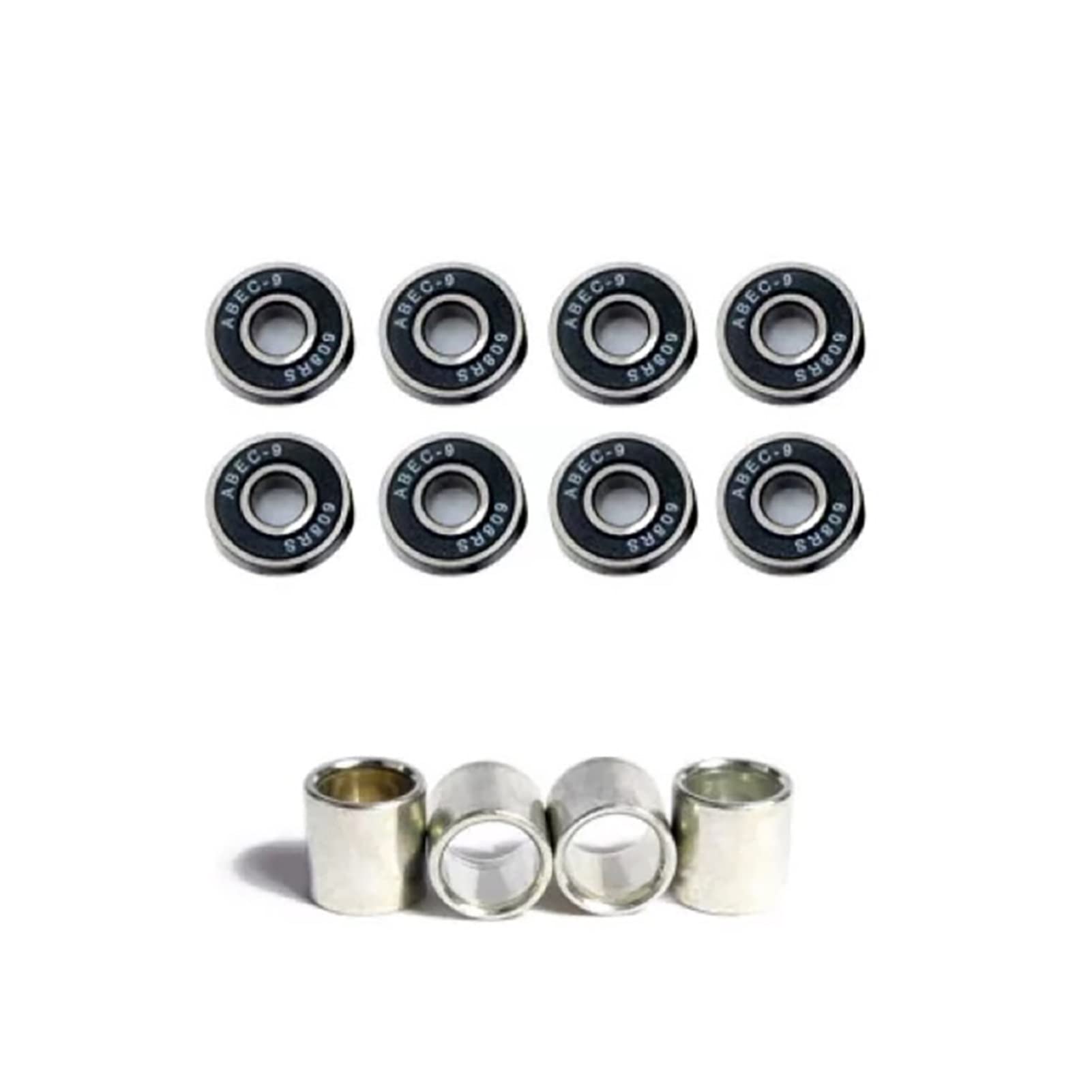 Roulements 16 Uds Pro 608RS Roller Skate Scooter Snowboard roulements en ligne ABEC-9 Skateboard Acier au Carbone roulement à Vitesse silencieuse