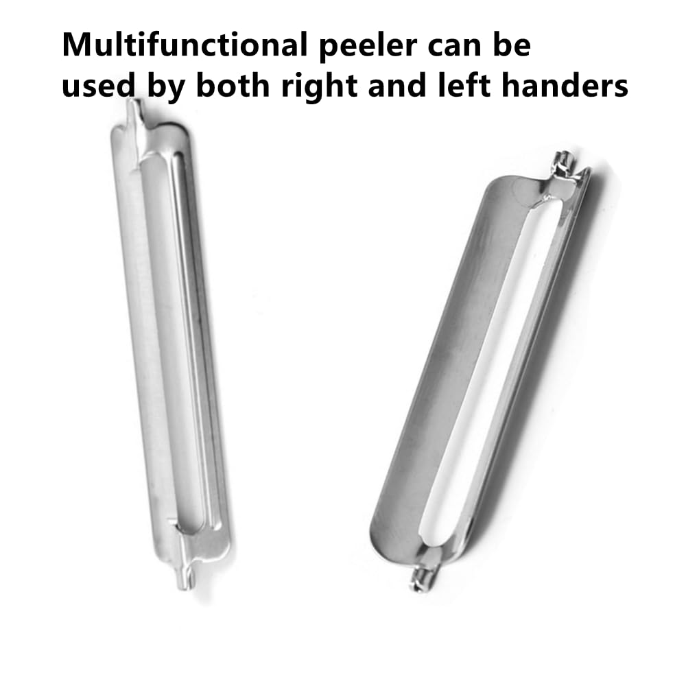 Pelador multifuncional de 55 mm, de acero inoxidable, hoja plana de repuesto para cocina
