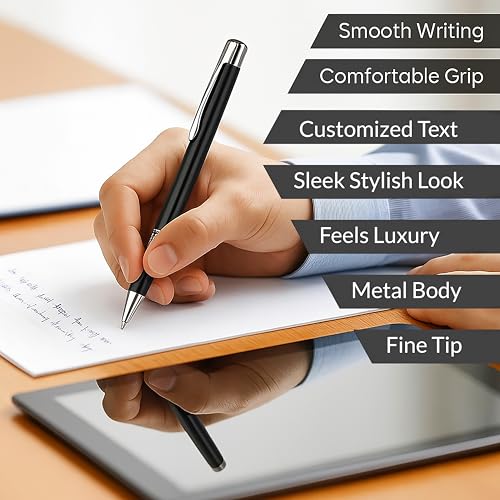 Image of Kajri Gifts Personalized Pen with Name Engraved Wooden Gift Box Best for Gifting, Corporate Gift, Doctor, Advocate, Boss, Employee, Teacher (Folding Stand)