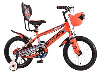 Dhara Kid Bicycle for Boy and Girl Age Group 5-7 Years in Size 16T Steel Rim Tyre Tube 16 * 2.40 Premium Model