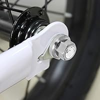 Vista 7 de Tuerca de eje con brida de 3 tamaños M8/3/8/M10 para rueda delantera y trasera de bicicleta de montaña y bicicleta para niños