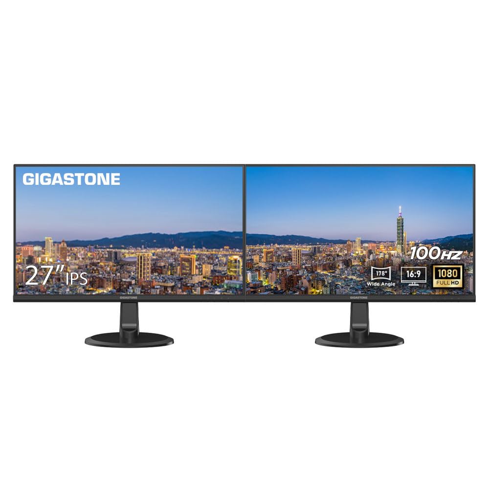 Amazon.com: Gigastone 27 inch IPS LED Back Light Monitor 2-Pack