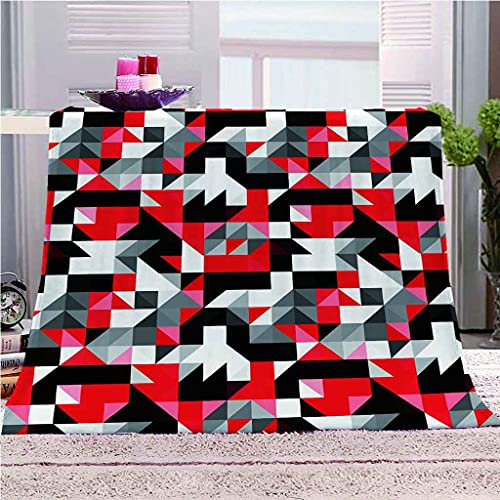 Plaid microfibre mosaïque pour des soirées cocooning au chaud - 2