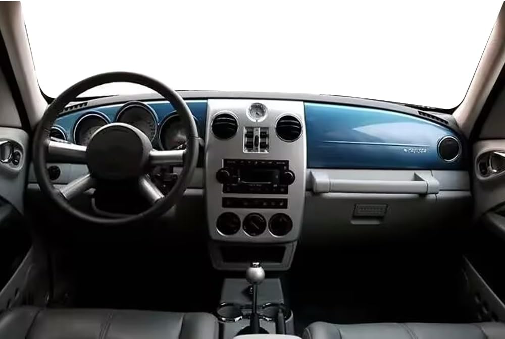 Car Dash Cover for 2007 2008 2009 2010 Chrysler PT Cruiser Accessories Dashboard Cover Mat Carpet Sunshade Windshield No Glare Black Suede