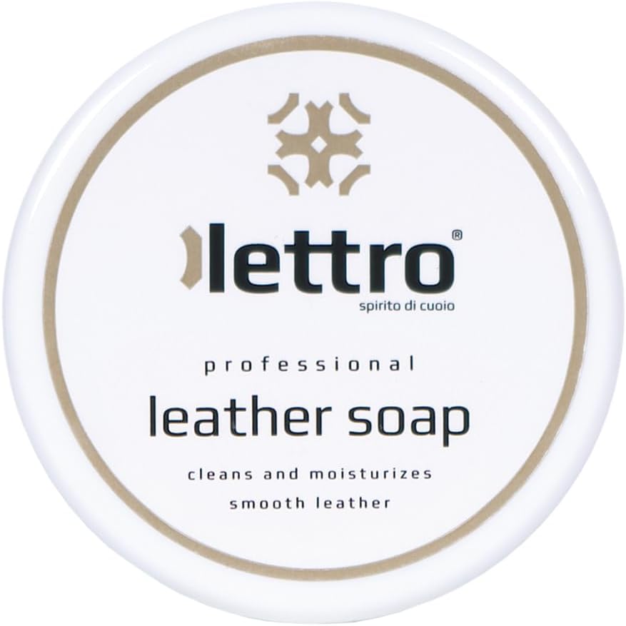 Saddle Soap for Shoes, Boots, Bags, Car Seats and Furniture - Leather Soap Cleaner and Conditioner for Smooth Leather, 100 ml