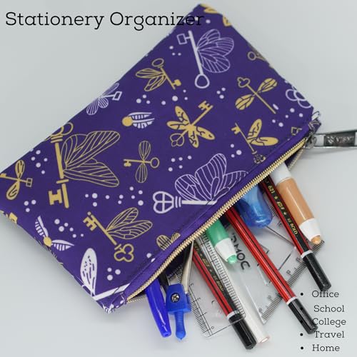 Image of VISMIINTREND Big Capacity Pencil Pen Case Office College School Large Storage High Capacity Bag Pouch Holder Box Organizer