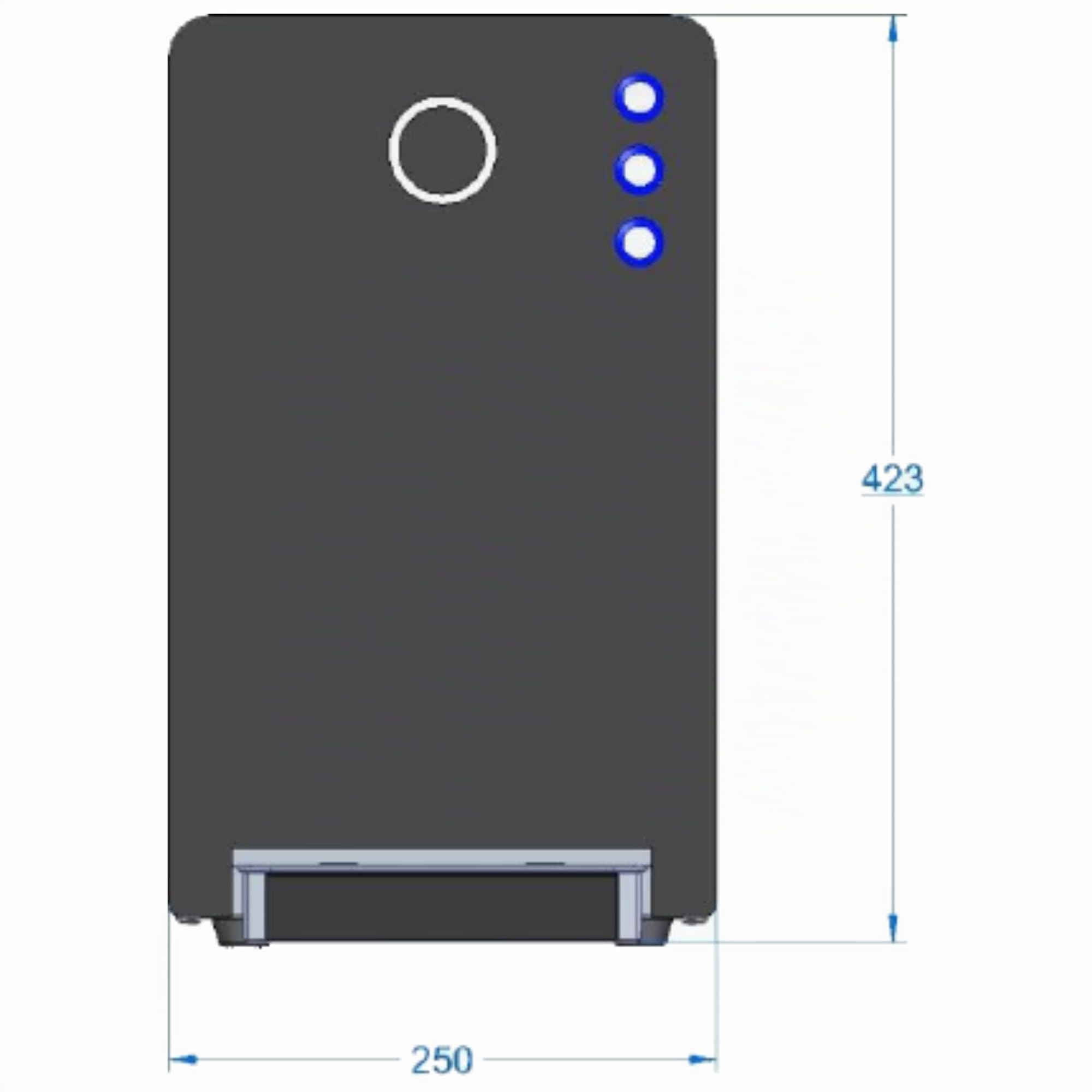 Wassersprudler BT-30 SetTafelwasseranlage mit Kühlung Sprudelwasser Trinkwasser Wasserspender 30 L/h - schwarz