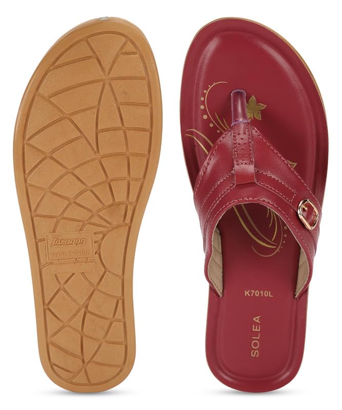 Image of PARAGON PUK7010L Women's Sandals | Stylish Slip on Flats with Cushioned Soles | Trendy Lightweight Durable & Comfortable Fashion Slippers for Outdoor Use