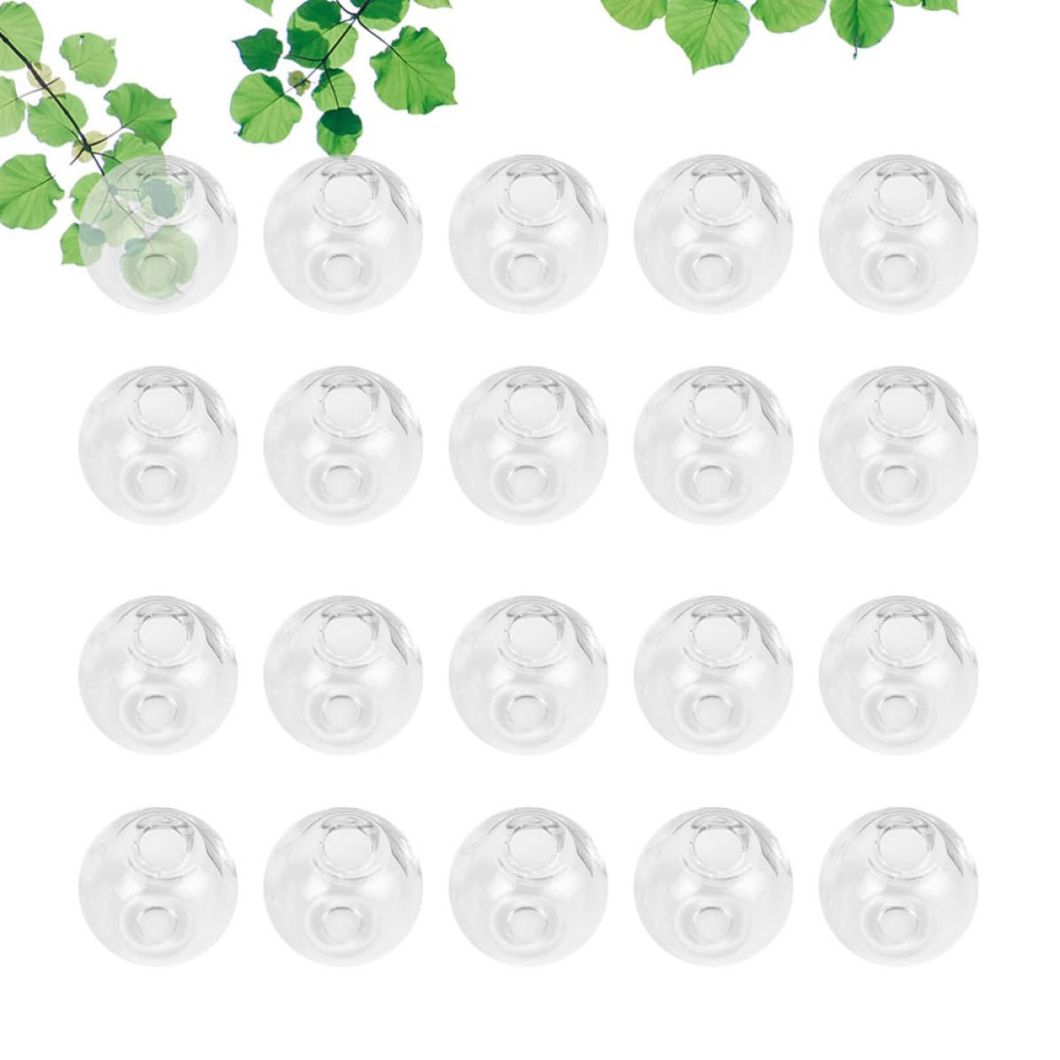 Bola de Cristal Agujero Recto Hueca Transparente 100 Piezas