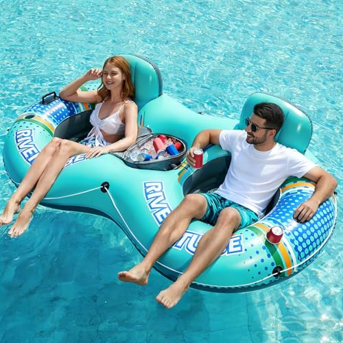 Jasonwell Heavy Duty 2 Person Inflatable River/Pool...