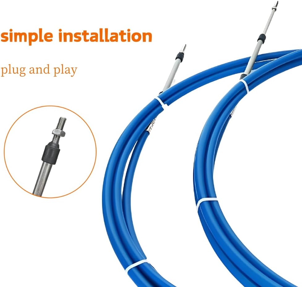 14FT Boat 3300/33C Throttle and Shift Control Cables 2ps For Yamaha Outboard Engine Boat Motor Steering System