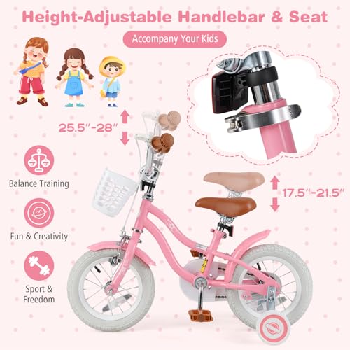 Image of BABY JOY Kids Bike, 12 14 16 18 20 Inch Boys Girls Bike w /Removable Basket