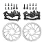 A pair of Brake Caliper+ two 160mm rotors