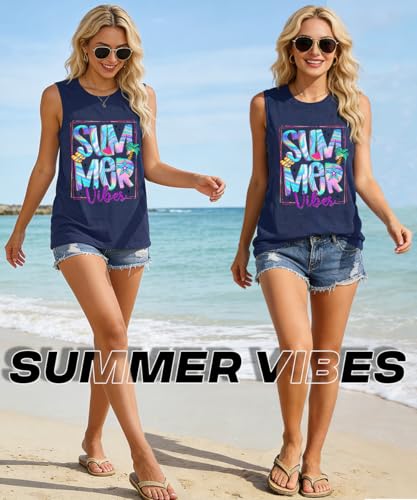 Image of Vacay Mode T Shirts for Women Summer Beach Hawaii Vacation Short Sleeve Tops Holiday Cruise Getaway T Shirts