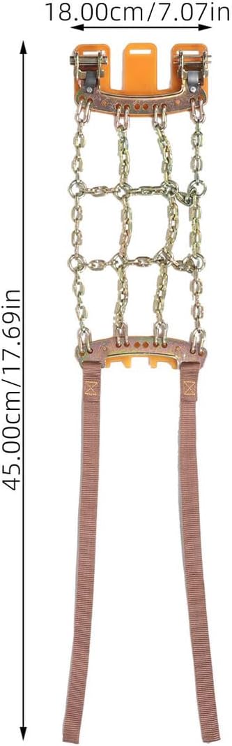 Heavy Duty Anti-slip Snow Tire Chain for Cars and Suvs, Large Size 215-285mm, Manganese Steel Skid Chains for Emergency Snow, Ice, and Mud Traction