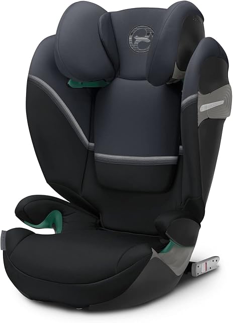 Cybex Gold Solution S2 i-Fix Child's Car Seat, For Cars With and Without ISOFIX, Group 2/3 (15-50 kg), From Approx. 3 to 12 Years, Granite Black