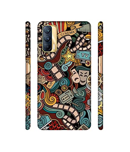 Image of Basic Case for Realme X7 5G (Plastic Multicolor)