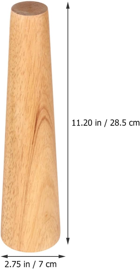 Wood Bracelet Mandrel for Jewelers, Round Bangle Shaping Tool