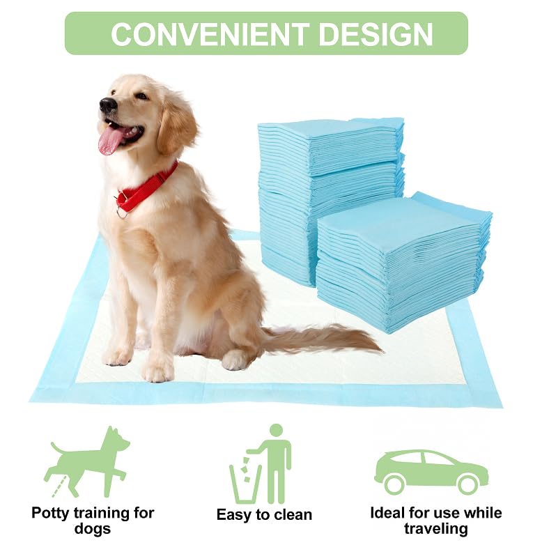 Pack of 100 PIPI Matten für Hunde & Training Pads – 45 × 33 cm Welpen Unterlagen, 6-Lagiges Design - Auslaufsicher & Schnell trocknend – Hundetoilette für Wohnung & Welpen