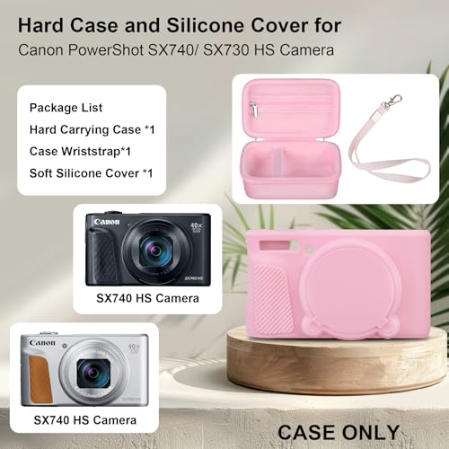Funda para Cámara Canon PowerShot SX740/SX730 Rosa miniatura 3