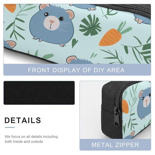 Blue Guinea Pigs Pattern Large Travel Backpacks Carry on Backpack Weekender Bag with 2 Storage Pockets for Men And Women4