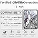 BQDIYOO Case for iPad 11th/10th Generation with Keyboard, 11 inch A16/10.9