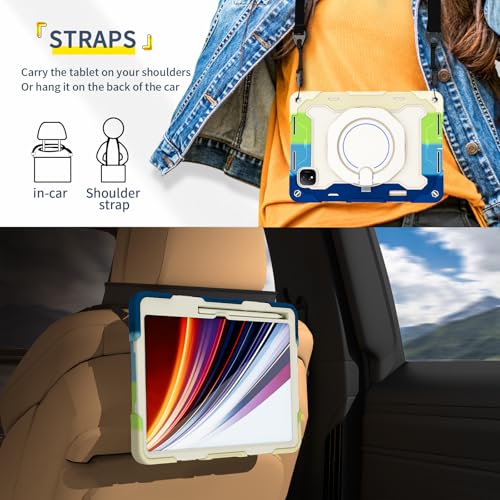 Funda para Honor Magic Pad 2 de 12.3" con soporte giratorio 360 y correa 5