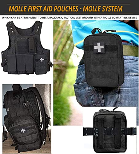Molle Ifak Pouch, Molle First Aid Pouch Empty, Tactical Medical Pouch, Multicam Small Med Emt Compact Utility Only Bag For Hiking Camping #TOP4