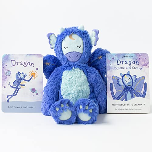 Image of Slumberkins 14" Kin & Board Book | Promotes Creativity & Imaginative Play | Social Emotional Tools for Ages 0+ (Dragon Kin & Board Book)