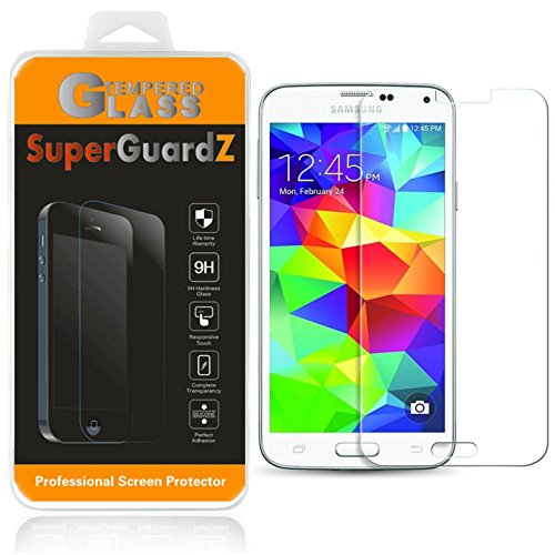 [2-Pack] for Samsung Galaxy S5 - SuperGuardZ® Tempered Glass Screen Protector, 9H, 0.3mm, 2.5D Round Edge, Anti-Scratch, Anti-Bubble