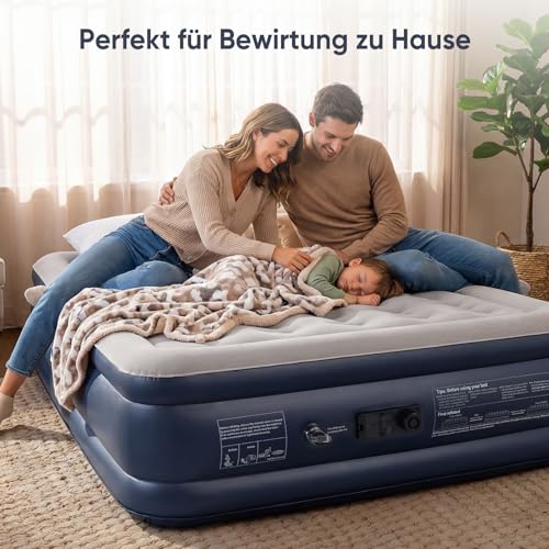 Matelas gonflable 2 personnes pour lit d'appoint stable et confortable - 3