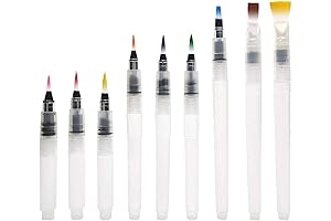 Super Easy to Use and Fill Watercolor Aqua Pen Brush Set for Beginners