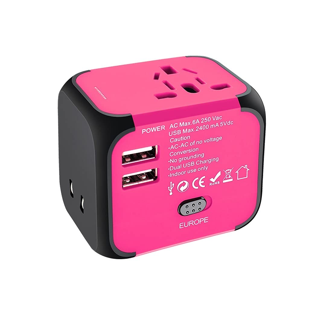 Adaptador de Viaje Universal Adaptador de Cargador de energía Internacional Convertidor de Enchufe multifunción Internacional portátil de Viaje