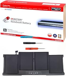 DR BATTERY A1466 A1496 Battery Compatible for Apple MacBook Air 13 Inch [2010 2011 2012 2013 2014 2015 2016 2017 Years] A1369 A1405 A1377 - High Capacity [7.6V / 55Wh]