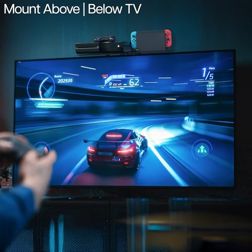 VIVO 24 inch Floating Wall Mount Tempered Glass Shelf for DVD Player, Audio, Gaming System, Streaming Devices, Black, MOUNT-SF024 5 5174 9WQo0L