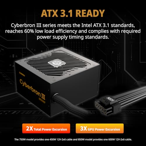 ENERMAX CYBERBRON III 750 Watt, alimentatore ATX 3.1 non modulare | PCIe 5.1 | 80 Plus Bronzo | ventola FDB da 120 mm | DC a DC con condensatori jap. |EMB750EWT-NAC - Alimentatore - Immagine 4