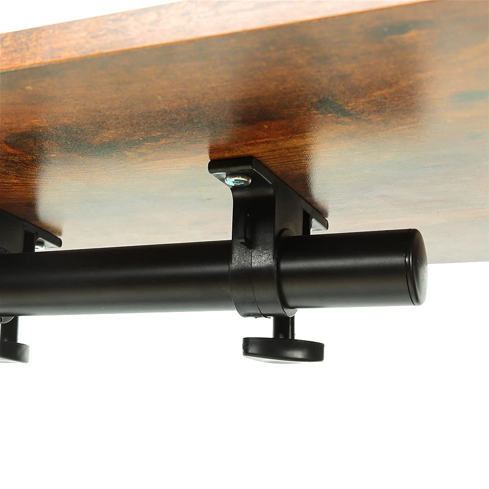 HUOLE Table Roulante pour Lit Canapé, Table d'Appoint Bureau Mobile, Bureau Informatique 4 Roulante Verrouillable, Table d'Appoint pour Chambre，Charge Max30KG-60 * 34.5 58-90cm