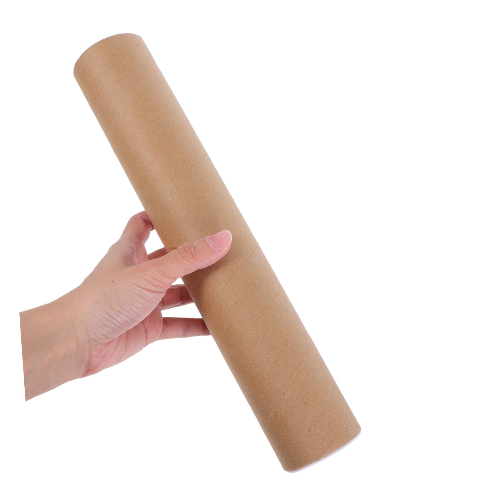 Cabilock 10pièces Tubes Expédition Carton Kraft Blanc Bouchons Inclus pour Emballage Transport de Documents Œuvres Art et Affiches